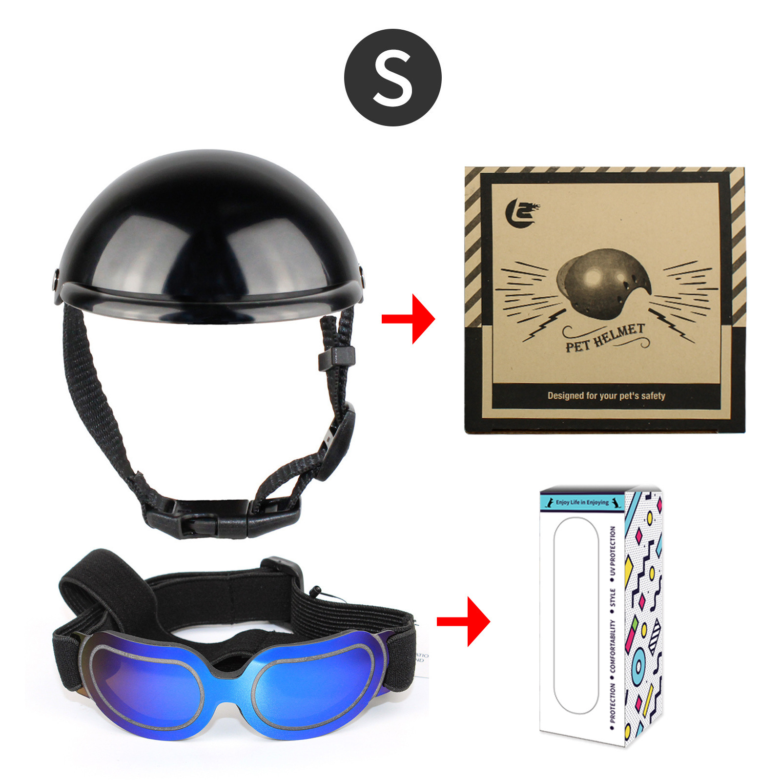 Motorcycle Gear Dogs - Accesorios para Mascotas, Incluyendo Cascos y