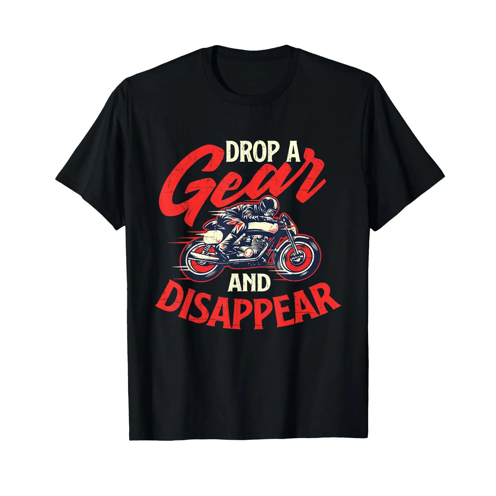 Motorcycle Gear Wash - Camiseta vintage de motociclista Drop A
