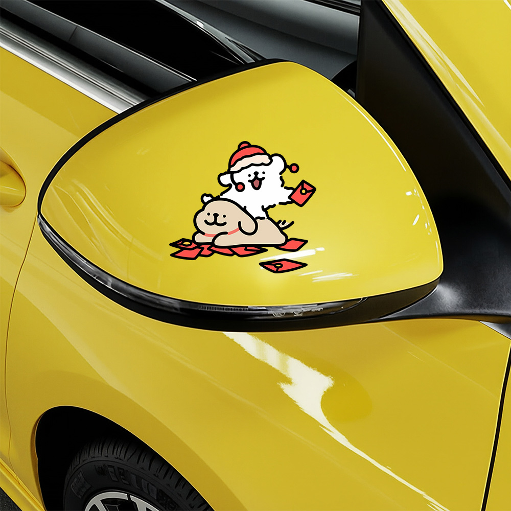 Motorcycle Gear Dogs - Pegatina de coche con diseño de