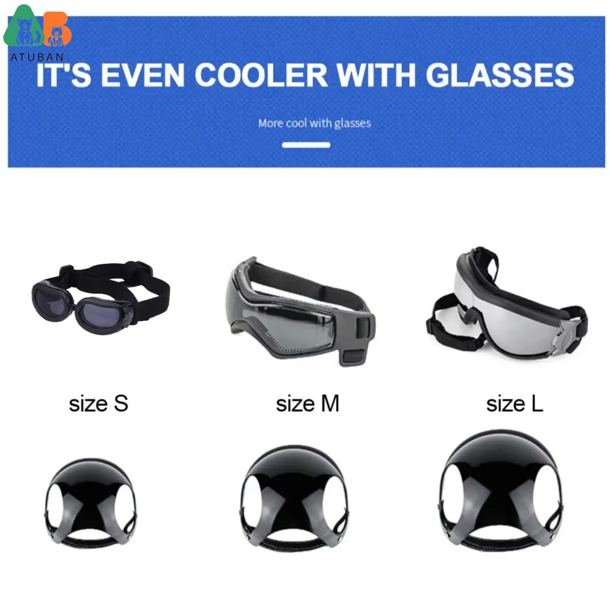 Gafas de sol para perros, jueg - Motorcycle Gear Dogs reseña y precio