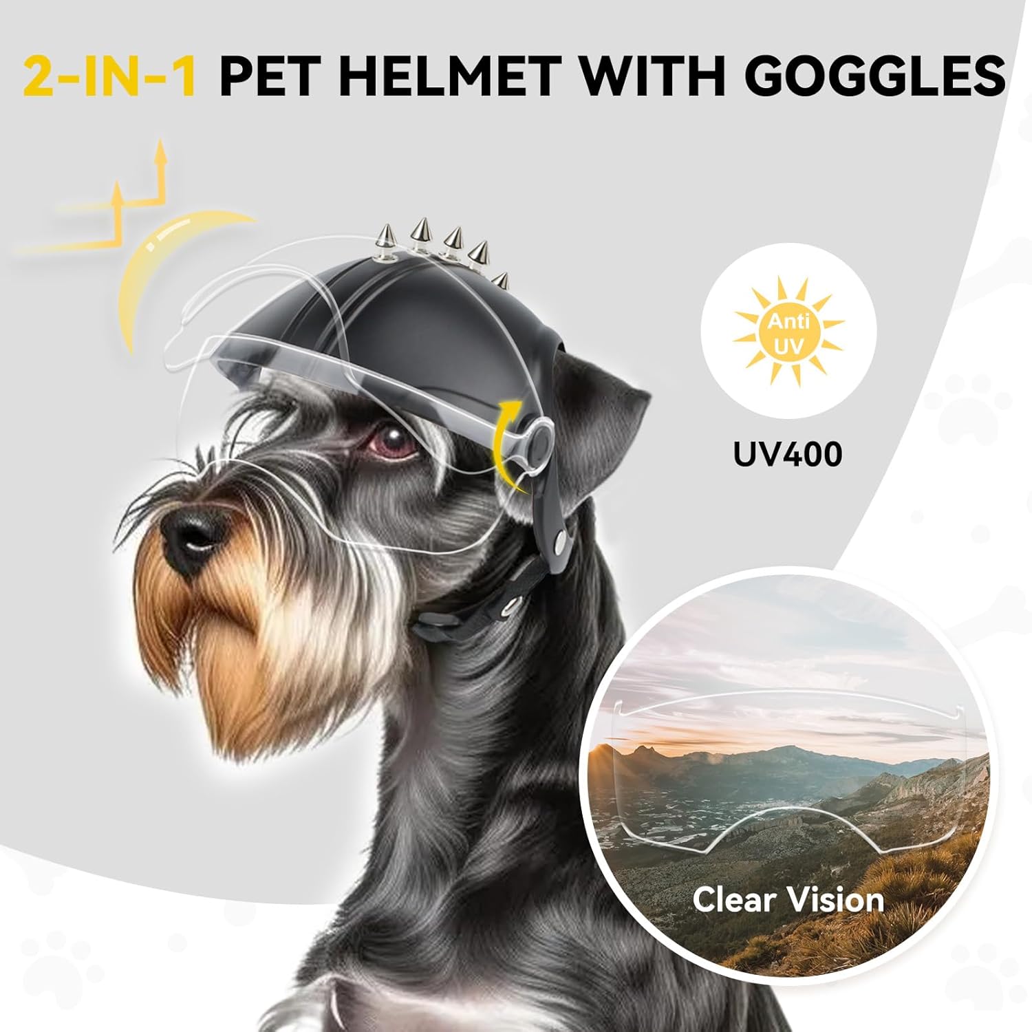 Casco para Perros Pequeños, Ca - Motorcycle Gear Dogs reseña y precio