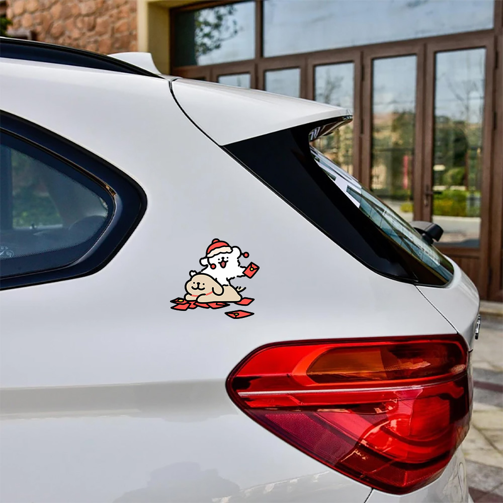 Pegatina de coche con diseño d - Motorcycle Gear Dogs reseña y precio