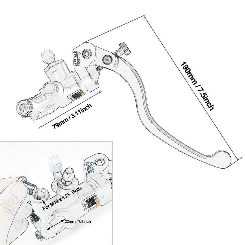 Palanca de freno y embrague Ad - Gear Clutch Motorcycle reseña y precio