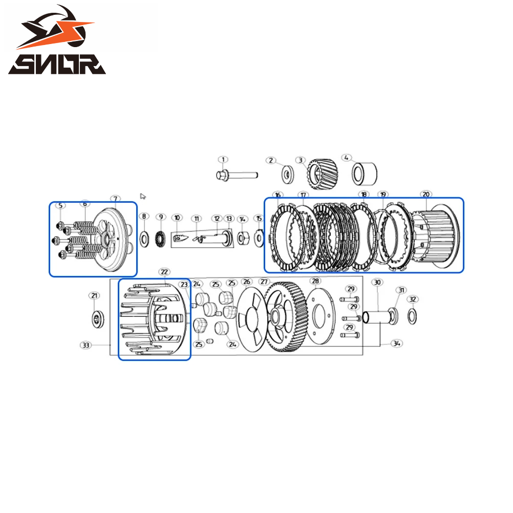 Cubierta Exterior del Ensambla - Gear Clutch Motorcycle reseña y precio